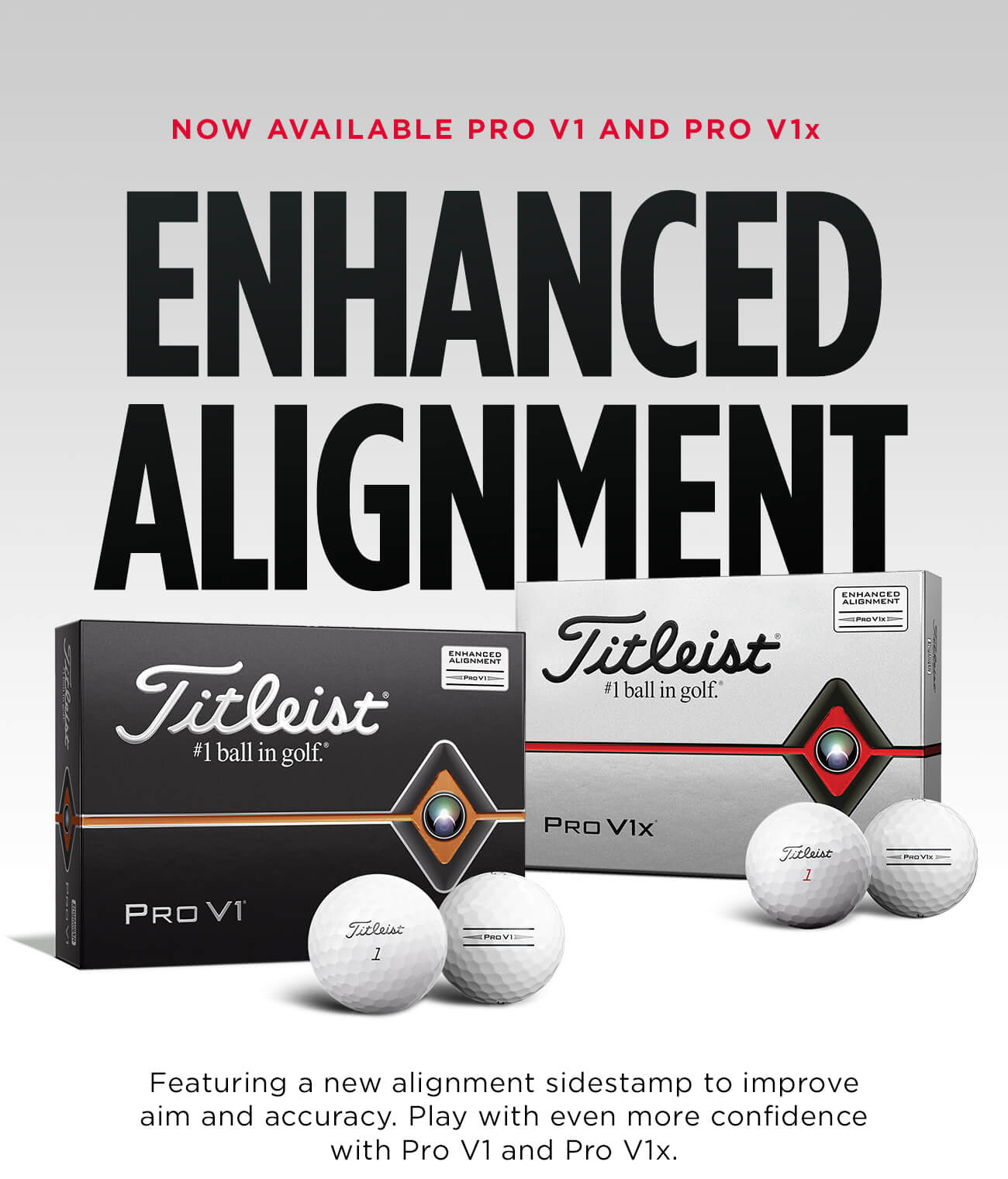 Shop Pro V1 and Pro V1x with Enhanced Alignment Sidestamp