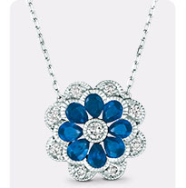 Le Vian Blueberry Sapphire Necklace