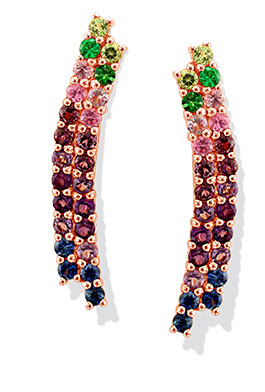 Le Vian Multi-Gemstone Climber Earrings