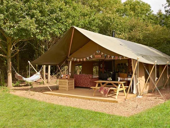 Safari tent in Suffolk