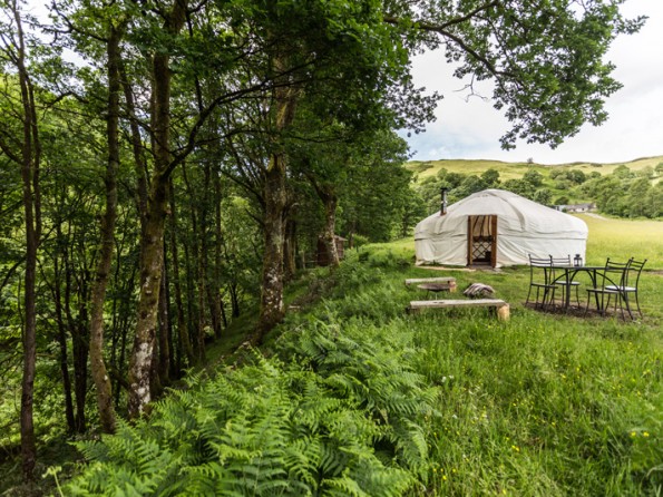 Yurts & tipis in Wales