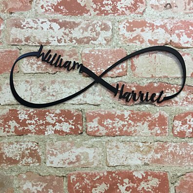 Infinity Couples Metal Sign
