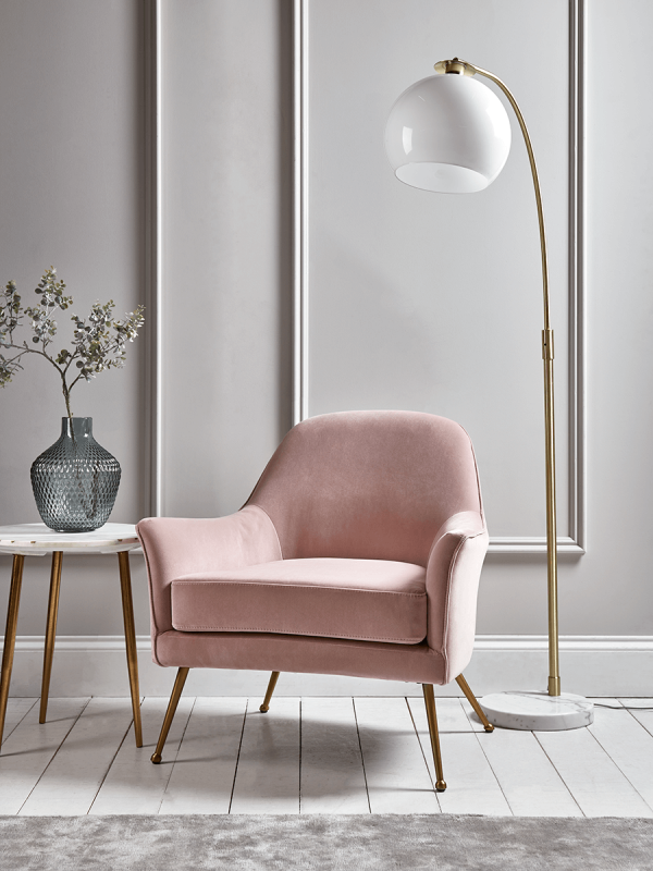 Flex Occasional Chair - Blush Velvet