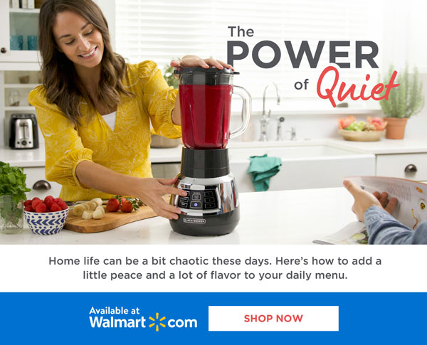 The Power of Quiet. Home life can be a bit chaotic these days. Here''s how to add a little peace and a lot of flavor to your daily menu. Available at walmart.com. Shop now!