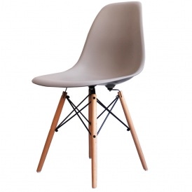 Style Light Grey Plastic Retro Side Chair