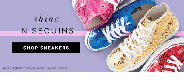 Shine in sequins. Shop Sneakers