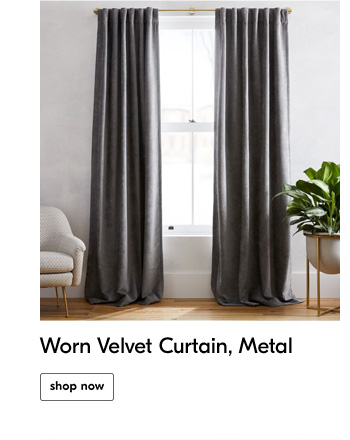 Worn Velvet Curtain, Metal