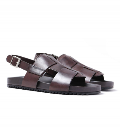 Grenson Wiley Hand Painted Brown Sandals