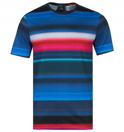 PS Paul Smith Regular FIt Short Sleeve Multi Colour Print T-Shirt