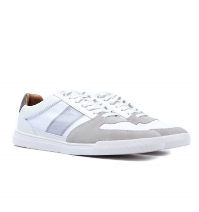 BOSS Cosmopool Tenn White Leather Trainers