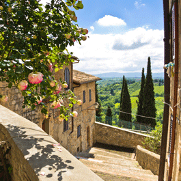 View of Tuscan countryside