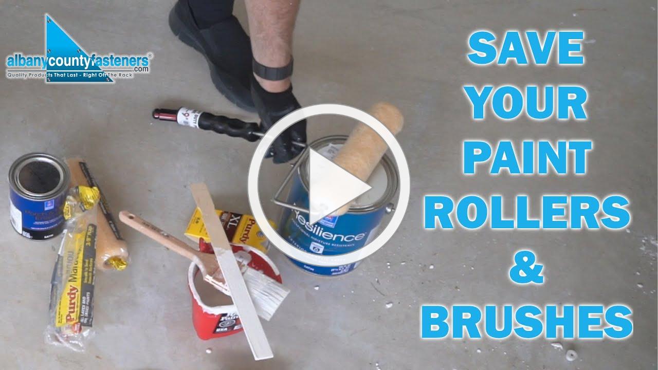 Painting Tips - Save Your Rollers &amp; Brushes For The Next Day | DIY 101