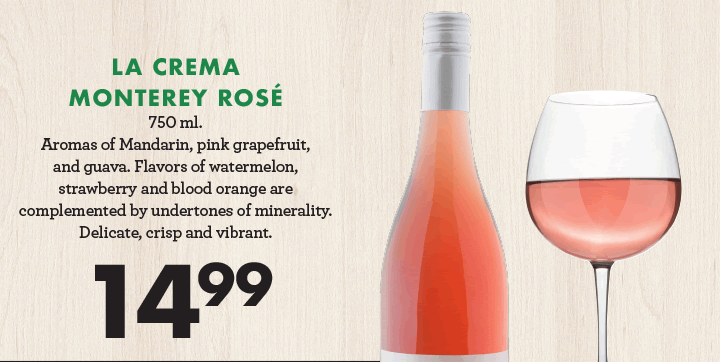 La Creme Monterey Rose - $14.99