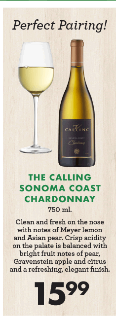 The Calling Sonoma Coast Chardonnay - 750ml. - $15.99