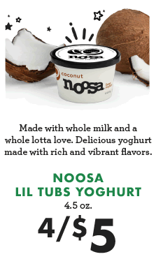 Noosa Lil Tubs Yoghurt - 4 for $5