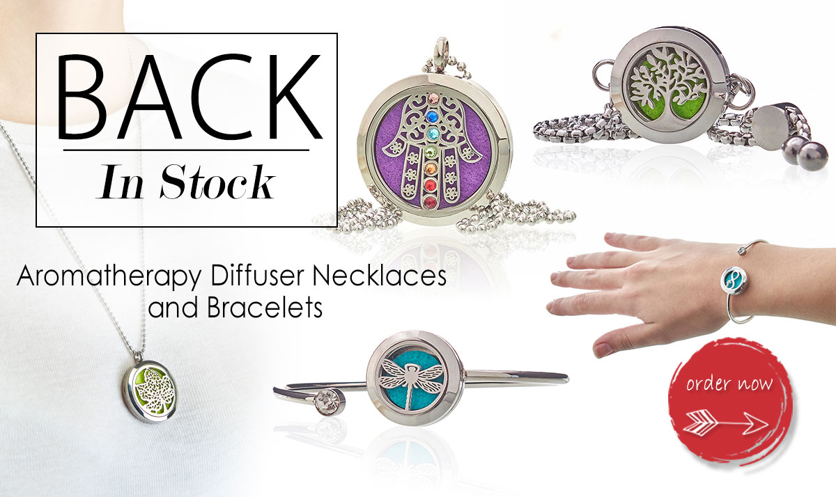 Aromatherapy Diffuser Necklaces and Bracelets