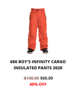 686 BOY''S INFINITY CARGO INSULATED PANTS 2020