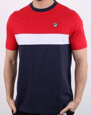 Fila Vintage Colours T-shirt Navy/Red/White