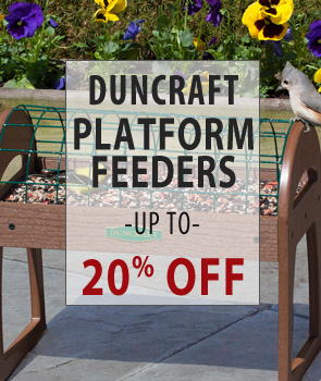Up to 20% Off Duncraft Brand Platform Feeders!