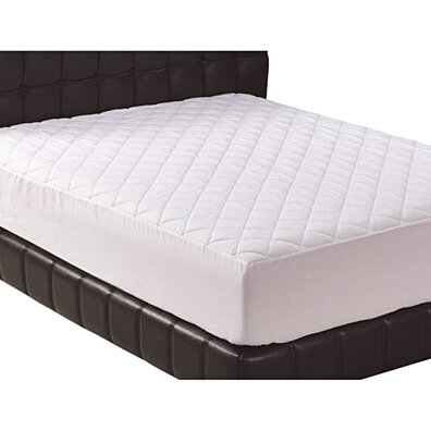 Quilted Fitted Mattress Pad (King- Queen - Full- Twin) - Mattress Cover Stretches up to 16 Inches Deep - Mattress Topper