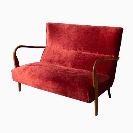 Image of Italian Modern 2-Seat Sofa, 1950s