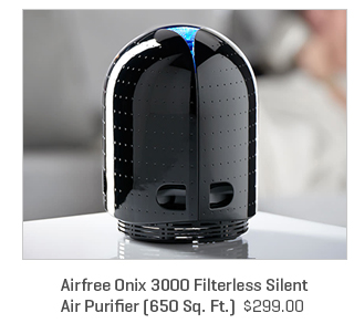 Airfree Onix 3000 Filterless Silent Air Purifier (650 Sq. Ft.)