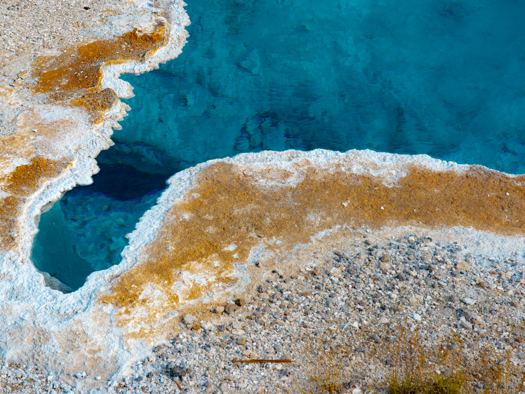 Overhead image of Yellowstone National Park.