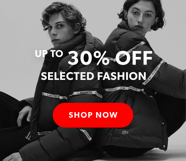 Up to 50% off Selected fashion