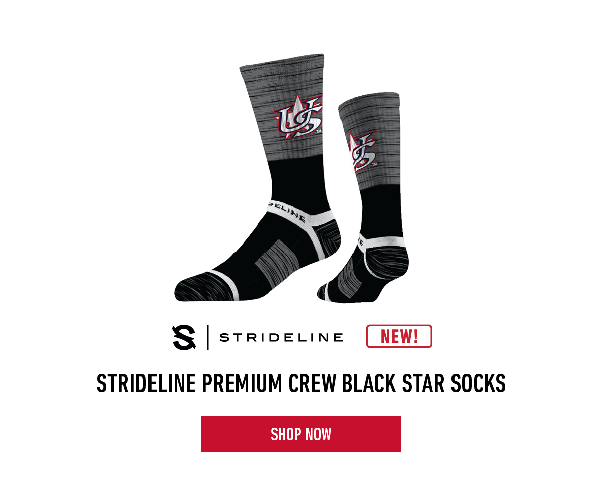 Strideline Premium Crew Black Star Socks