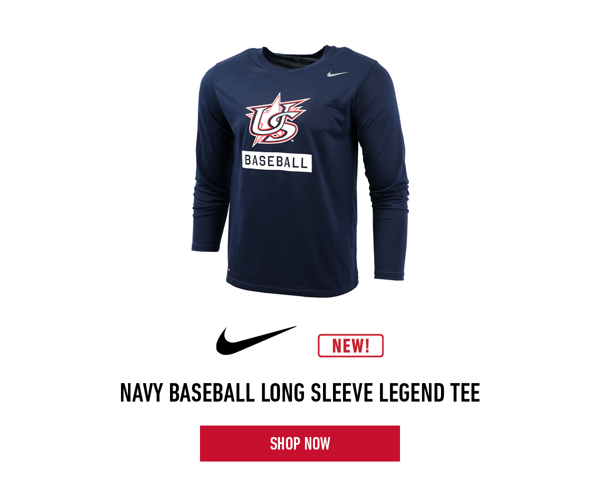 Nike Navy Baseball Long Sleeve Legend