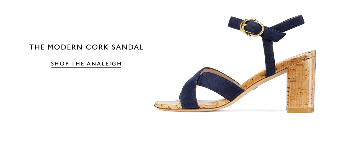The Modern Cork Sandal
											SHOP THE ANALEIGH