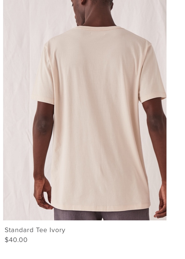 Standard Tee Ivory | Assembly Label