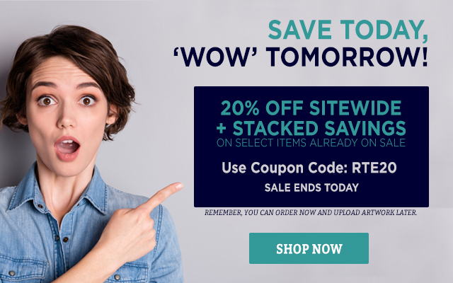 SAVE TODAY - WOW TOMORROW! 20% OFF SITEWIDE + STACKED SAVINGS - SALE ENDS TODAY 