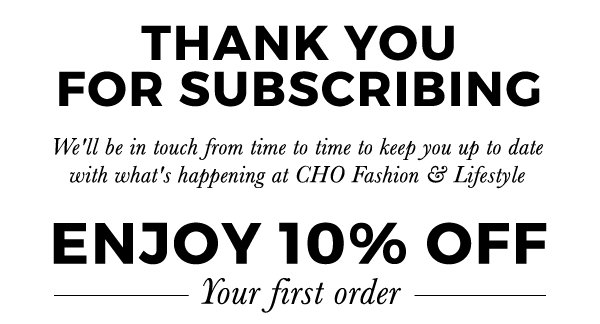 Thank you for subscribing - 10% off your order