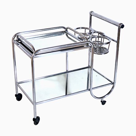 Image of French Bar Trolley, 1930s 