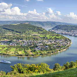 Panoramic view of the river Rhine