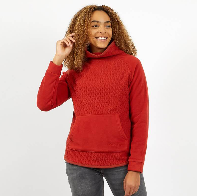 Sallca Pop Over Diamond Microfleece 