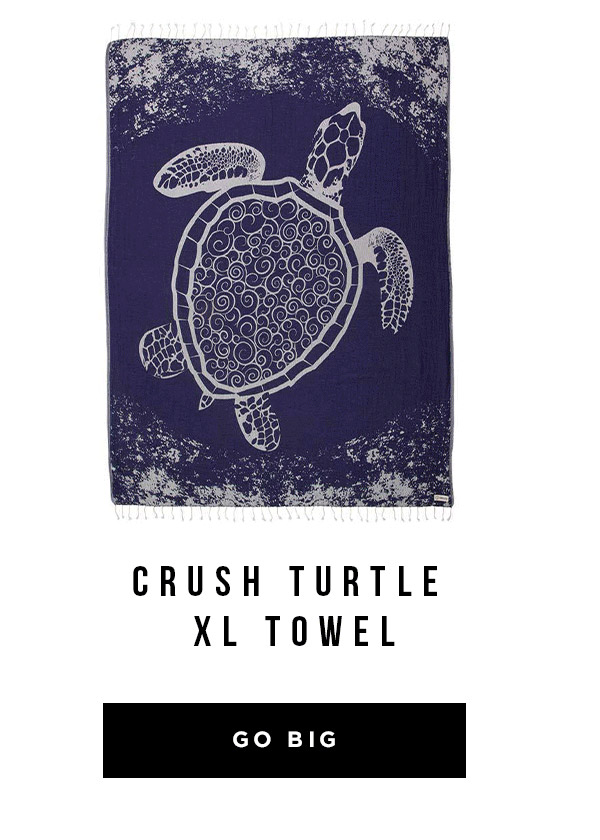 CURSH TURTLE XL TOWEL - GO BIG