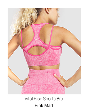 Vital Rise Sports bra - pink marl.
