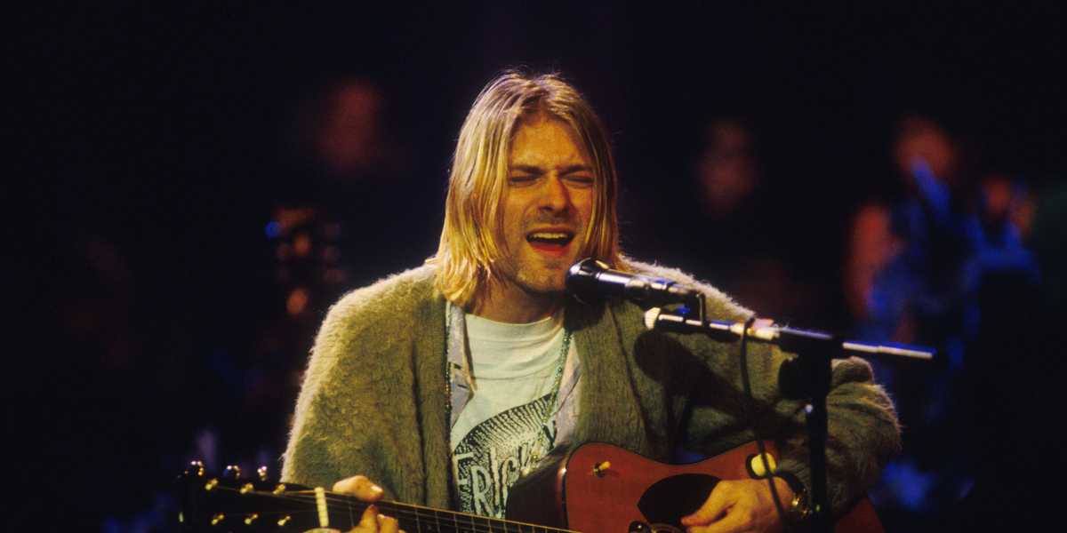The guitar that Kurt Cobain played during his 1993 