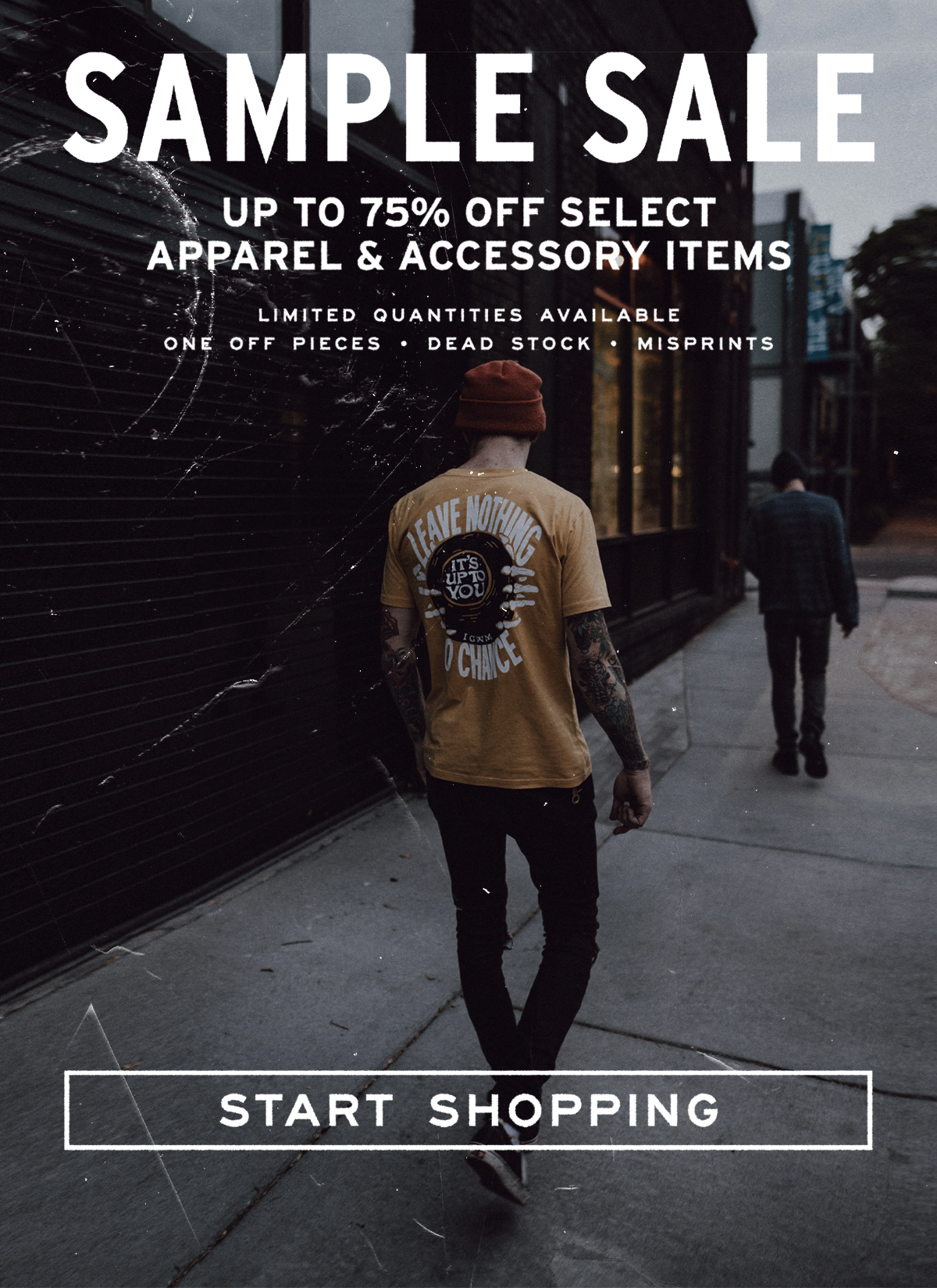 Sample Sale - up to 75% off select apparel & accessory items. 