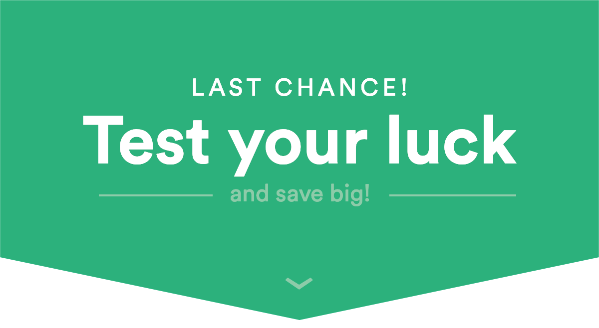 St. Patricks Day Sale Test Your Luck Banner