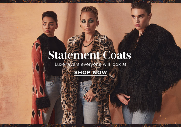 Statement Coats. Luxe layers everyone will look at. SHOP NOW.