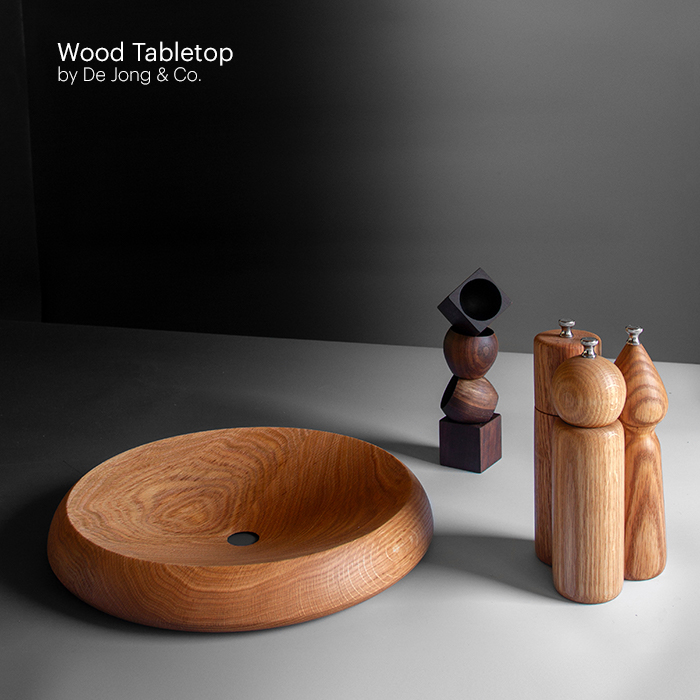 Wood Tabletop by De Jong & Co.