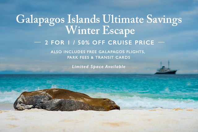 Galapagos Cruise Special 2-For-1 in January & February