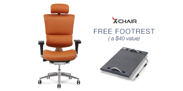 image of a X-Chair X4 with a Free Footrest (a $40 value)