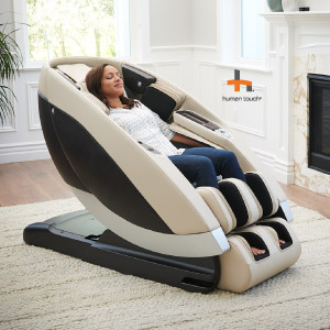 image of a women in a Super Novo Massage Chair