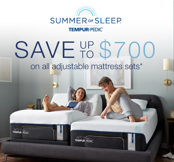 Save up to $700 on all adjustable mattress sets