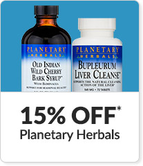 15% off* all Planetary Herbals products