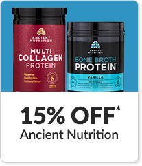 15% off* all Ancient Nutrition products
